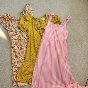 Girls Spring Dresses, Old Navy, Cat & Jack, Size 8. Striped Is A Maxi Dress!